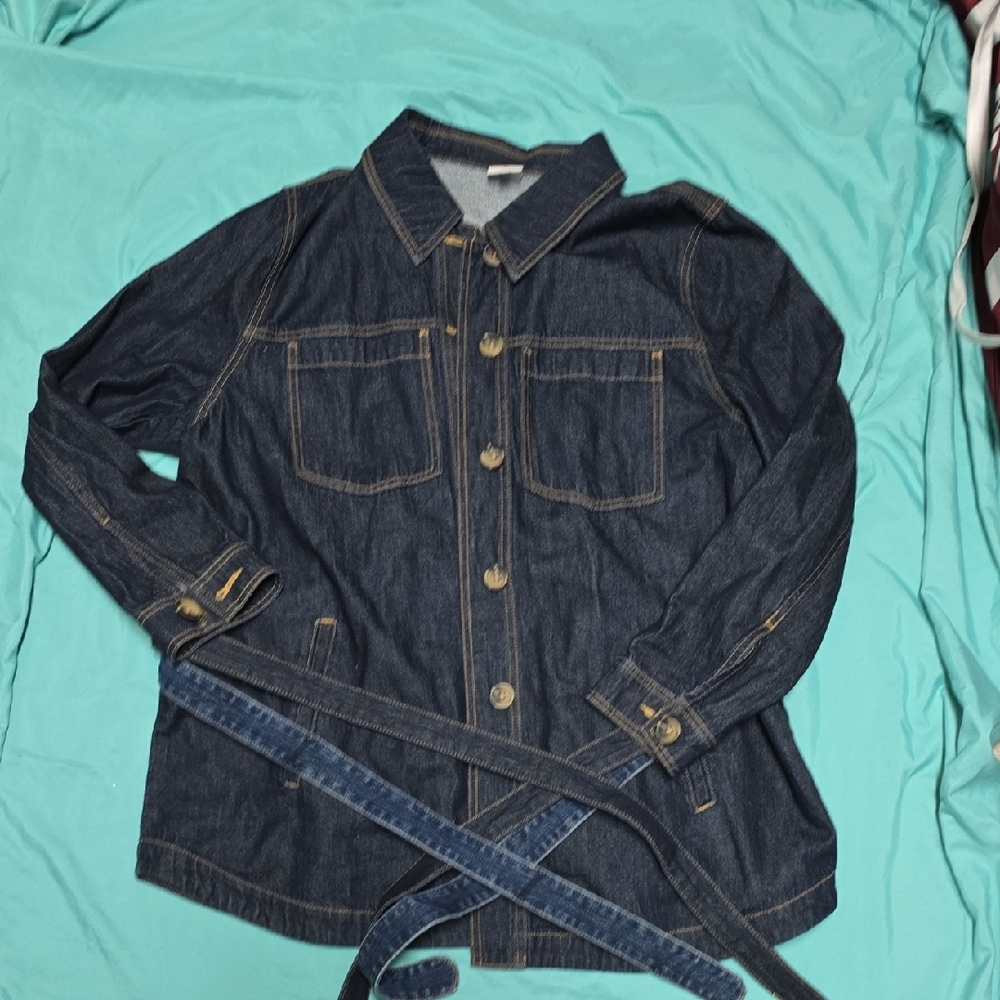 CAbi Dark Blue Denim Jacket
